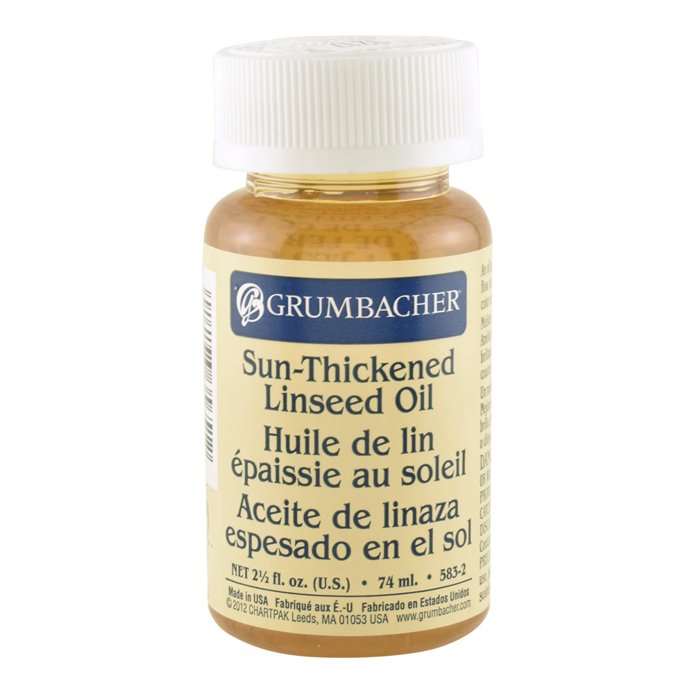 Grumbacher Sun-Thickened Linseed Oil 2.5 oz