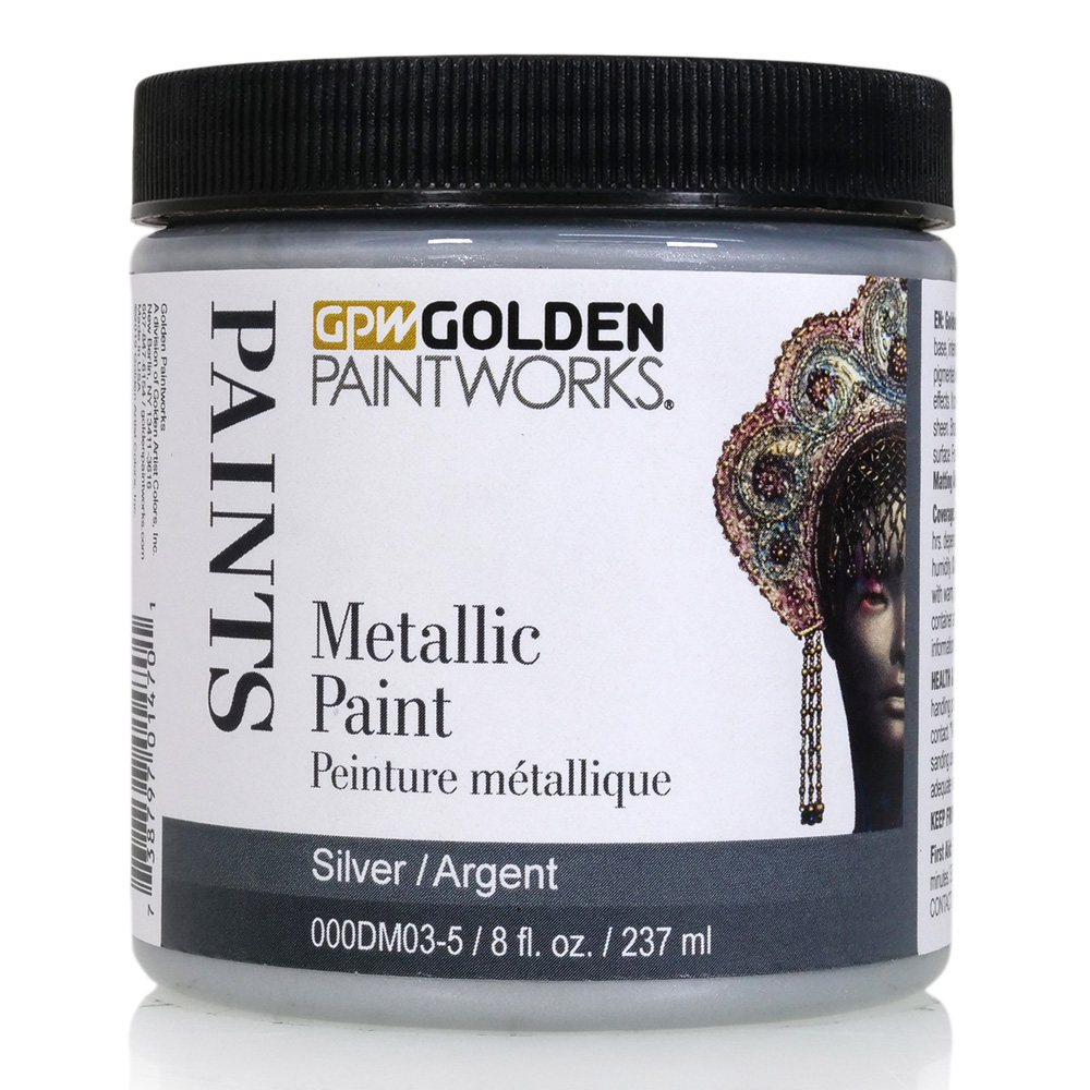 Golden Paintworks Metallic Paint 8 oz Silver