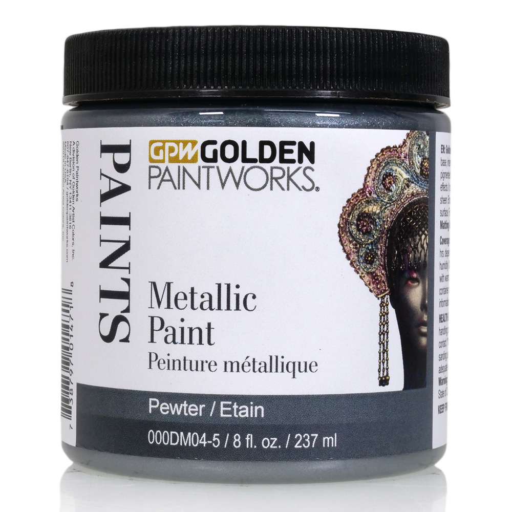 Golden Paintworks Metallic Paint 8 oz Pewter