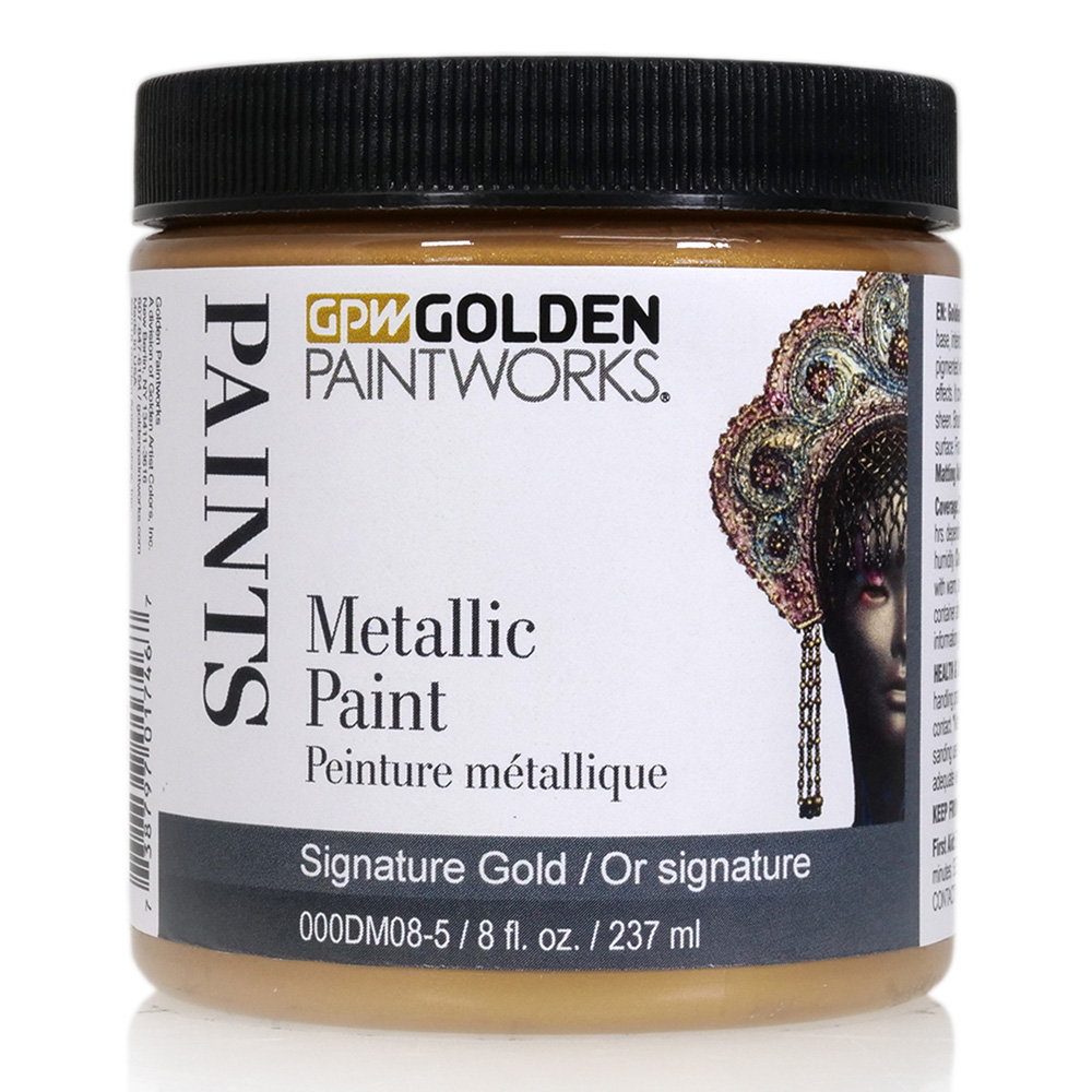 Golden Paintworks Met Paint 8 oz Signatr Gold