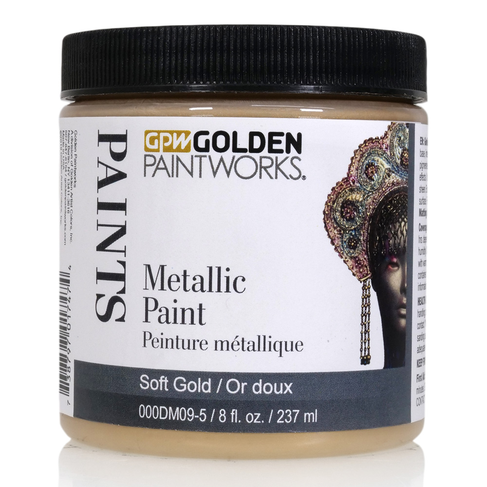 Golden Paintworks Metlc Paint 8 oz Soft Gold