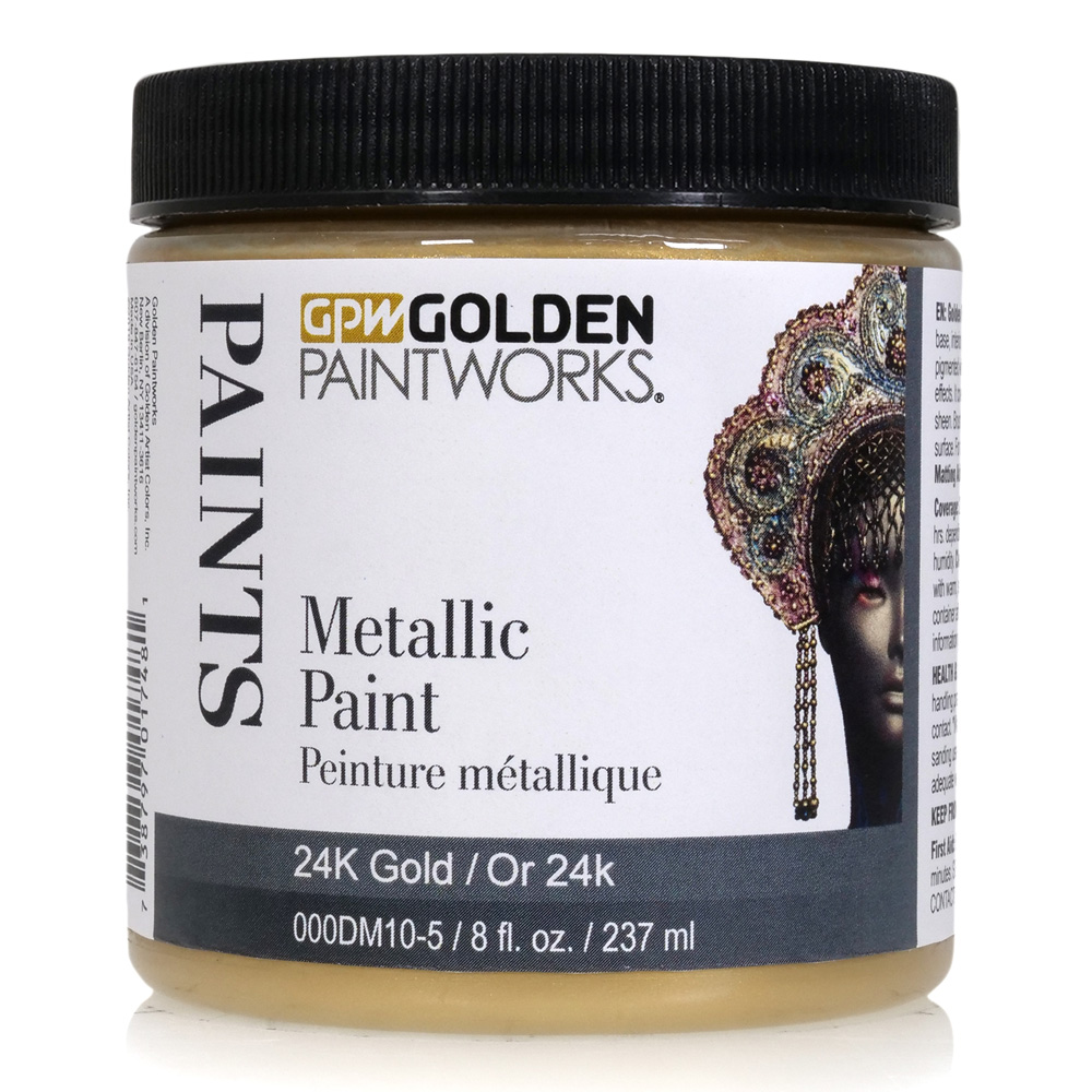 Golden Paintworks Metallic Paint 8 oz 24K Gol