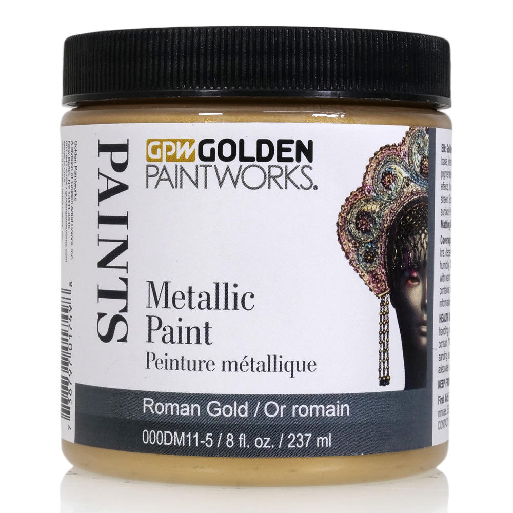 Golden Paintworks Met Paint 8 oz Roman Gold