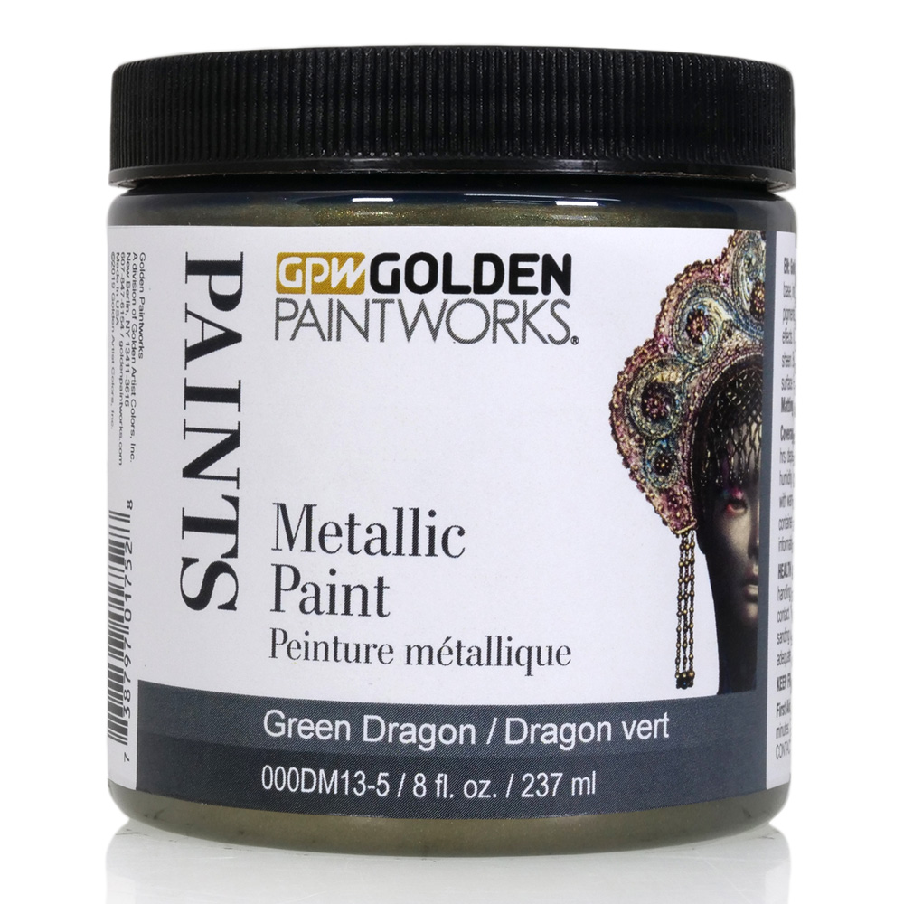 Golden Paintworks Met Paint 8 oz Green Dragon