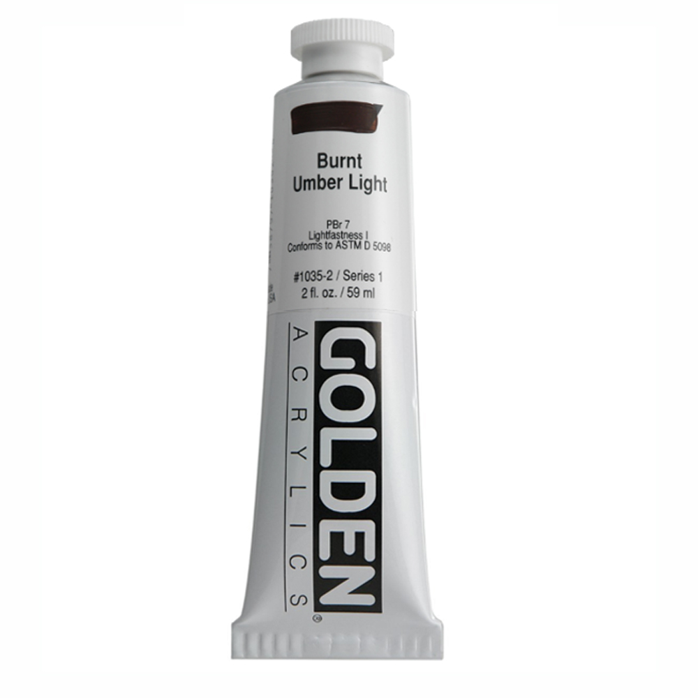 Golden Acrylic 2 oz Burnt Umber Light