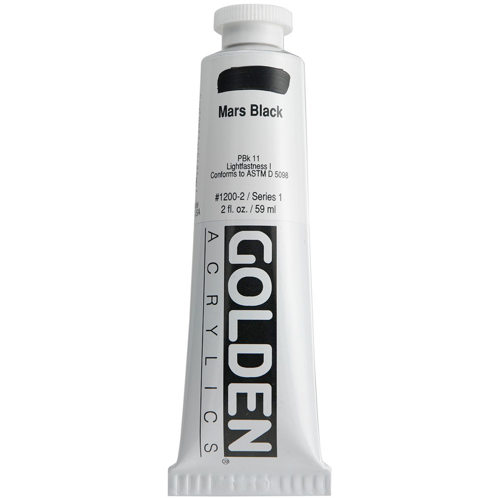 Golden Acrylic 2 oz Mars Black