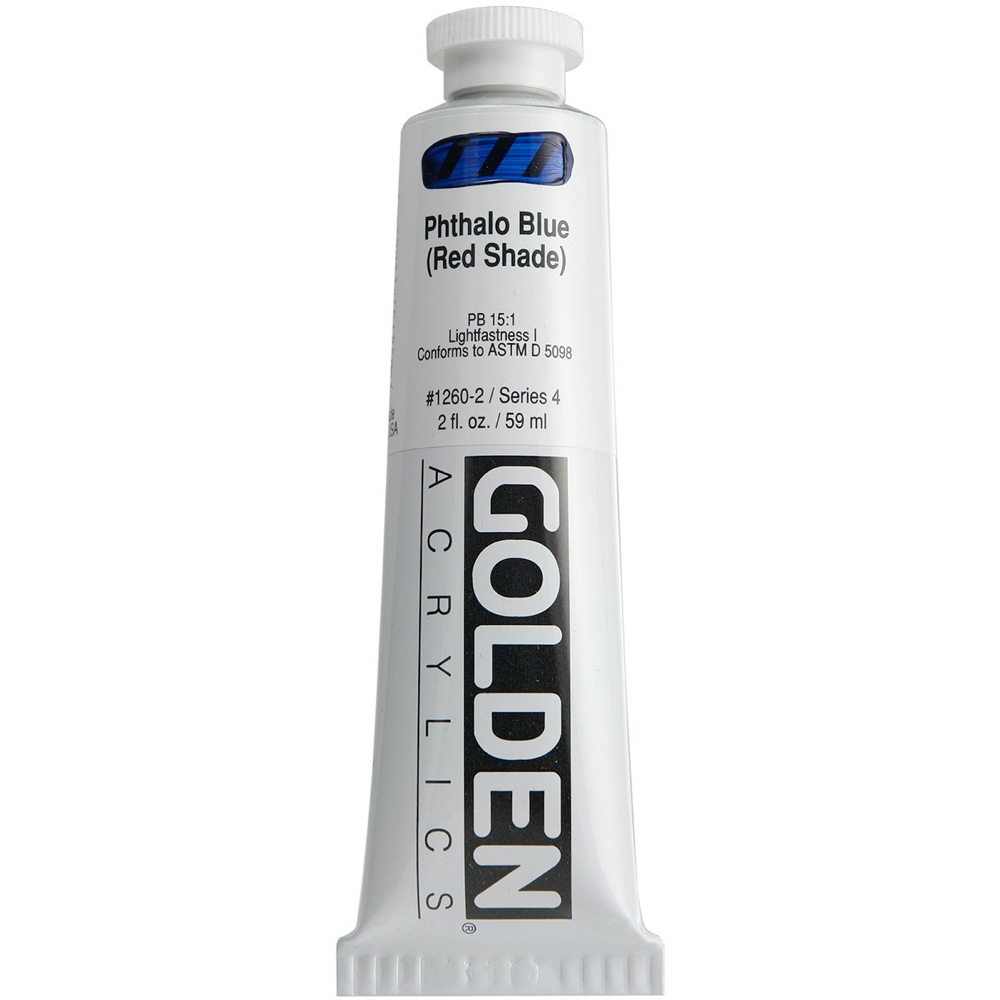 Golden Acrylic 2 oz Phthalo Blue Red Shade