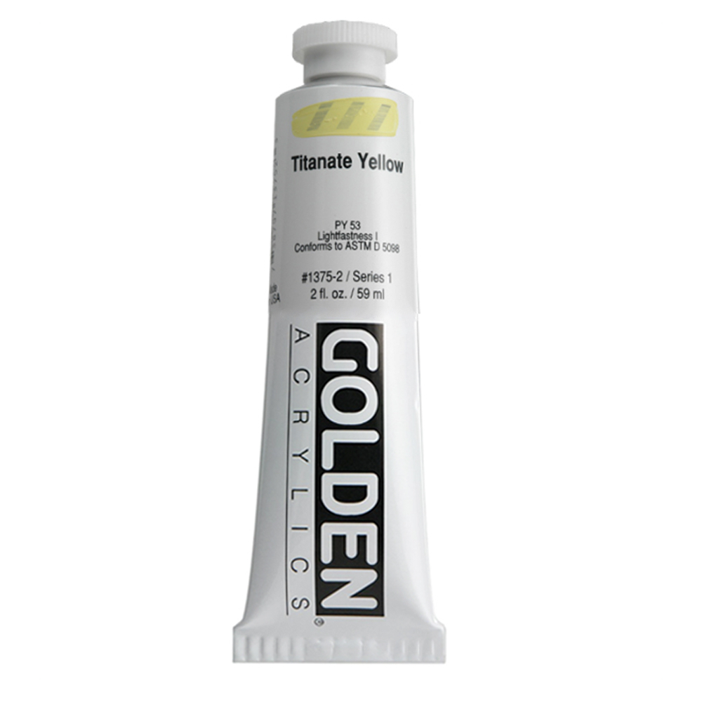 Golden Acrylic 2 oz Titanate Yellow