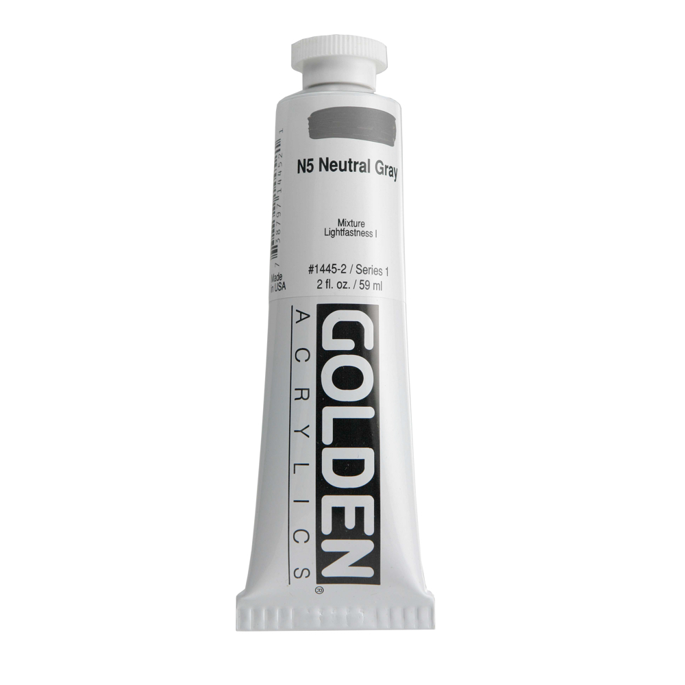 Golden Acrylic 2 oz Neutral Gray N5