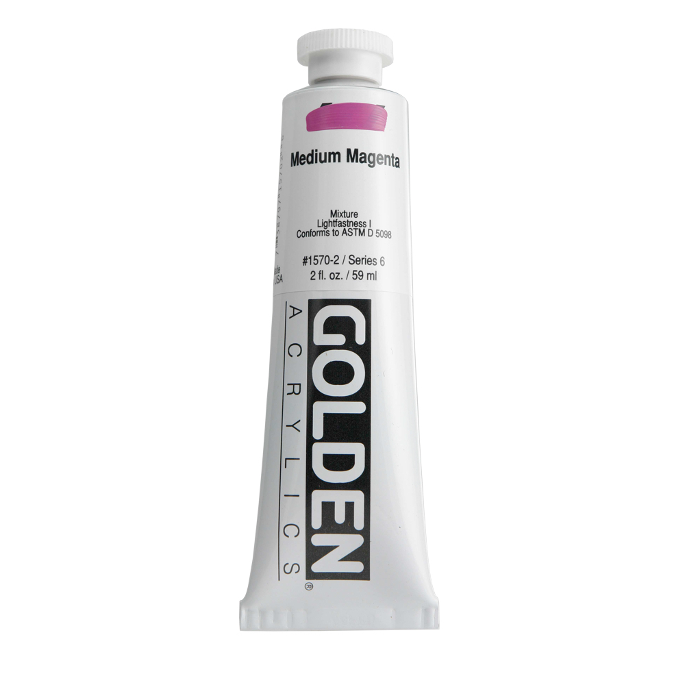 Golden Acrylic 2 oz Medium Magenta