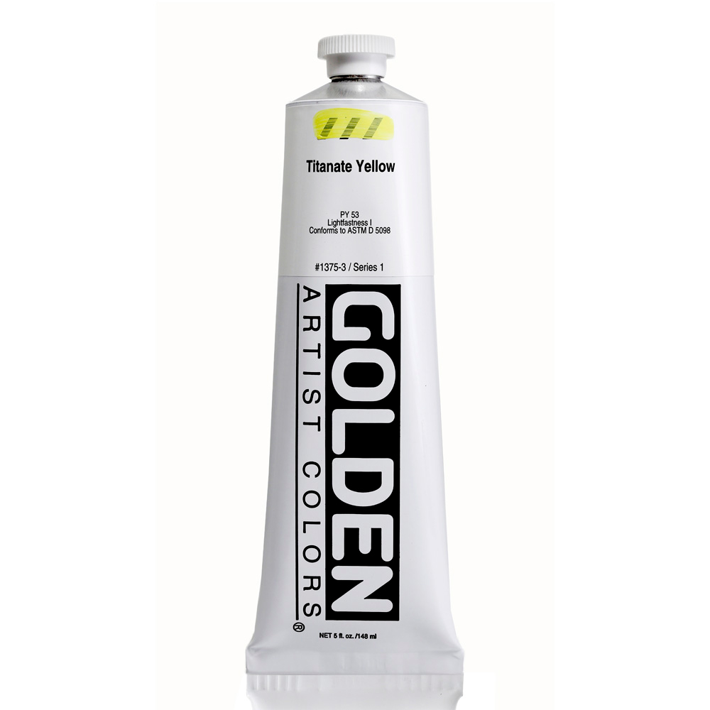 Golden Acrylic 5 oz Titanate Yellow