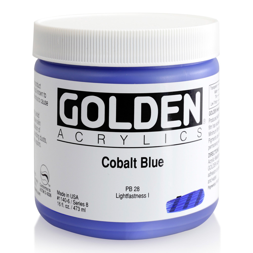 Golden Acrylic 16 oz Cobalt Blue
