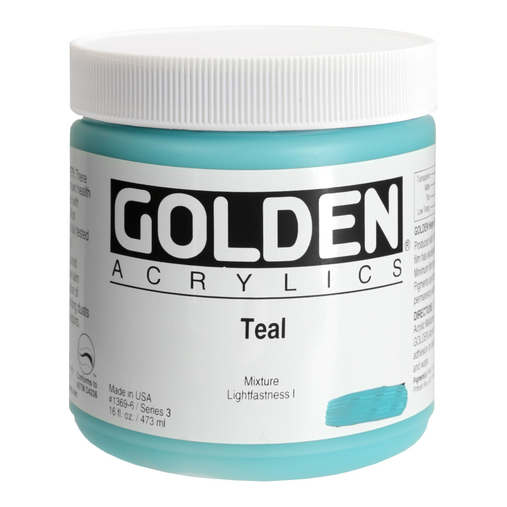 Golden Acrylic 16 oz Teal