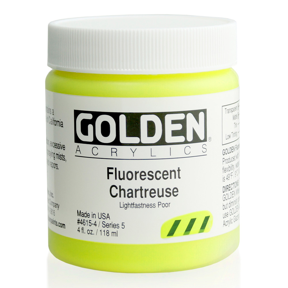 Golden Acrylic 4 oz Fluorescent Chartreuse