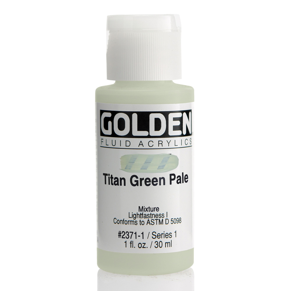 Golden Fluid Acrylic 1 oz Titan Green Pale