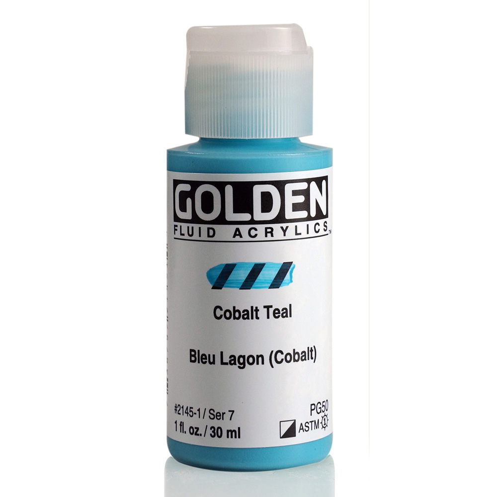 Golden Fluid Acrylic 1 oz Cobalt Teal