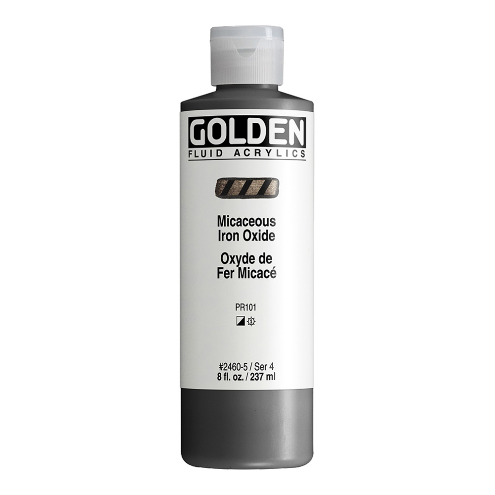 Golden Fluid Acryl 8 oz Micaceous Iron Oxide