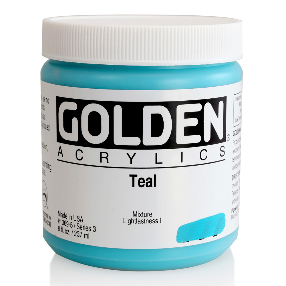 Golden Acrylic 8 oz Teal