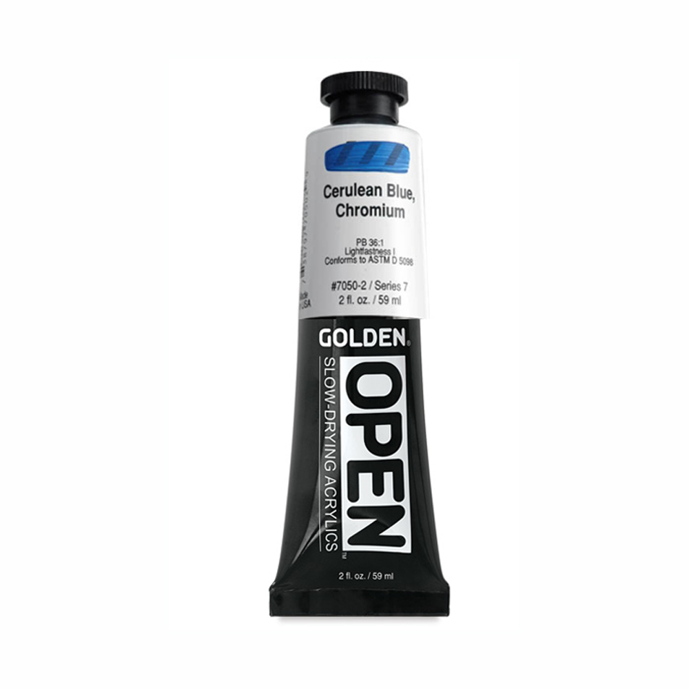 Golden Open Acryl 2 oz Cerulean Blue Chrm