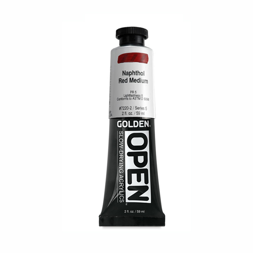 Golden Open Acryl 2 oz Naphthol Red Medium