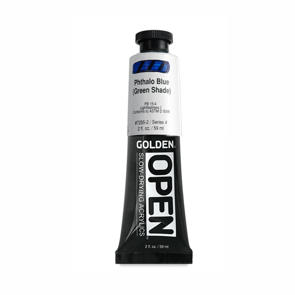 Golden Open Acryl 2 oz Phthalo Blue G.S.