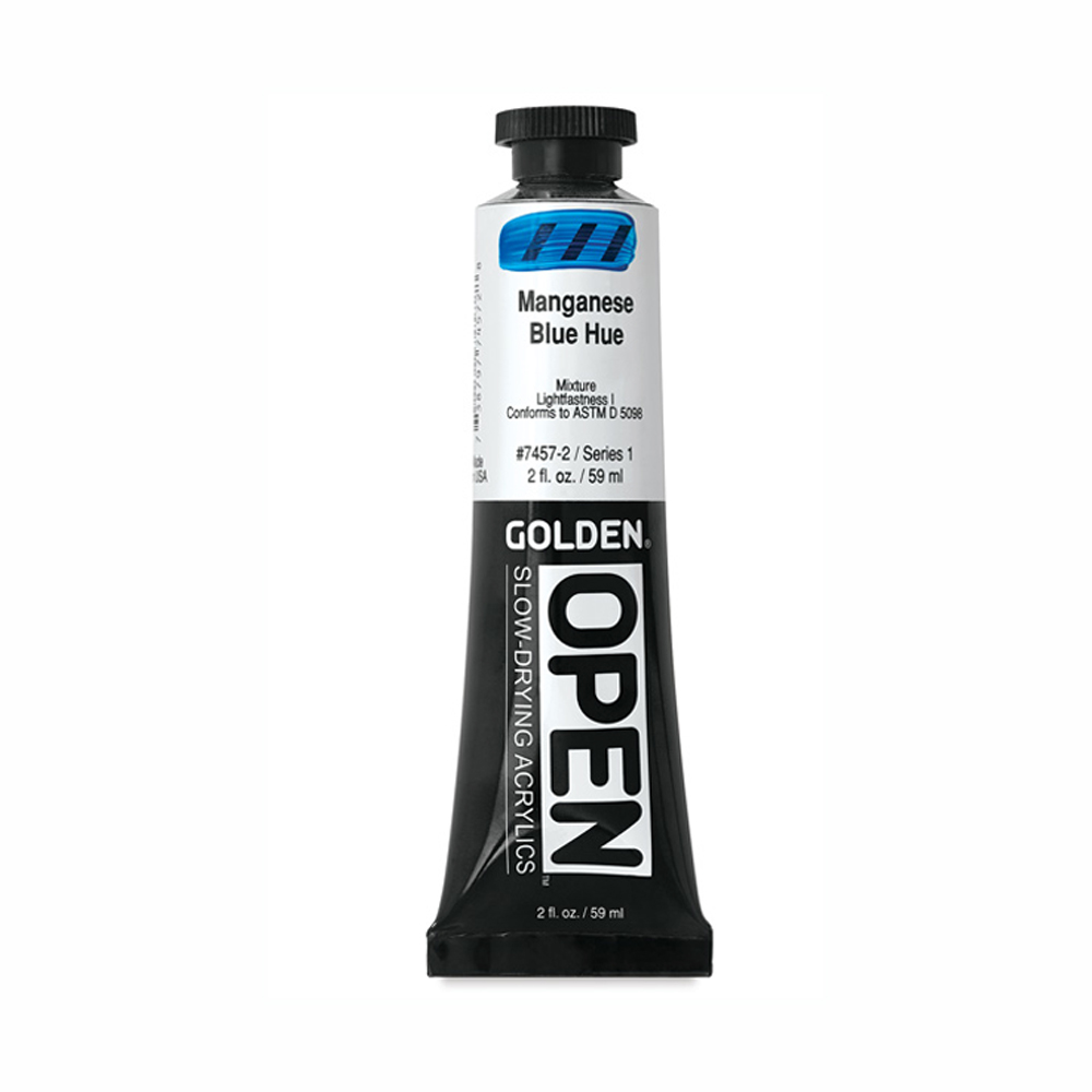 Golden Open Acryl 2 oz Manganese Blue Hue