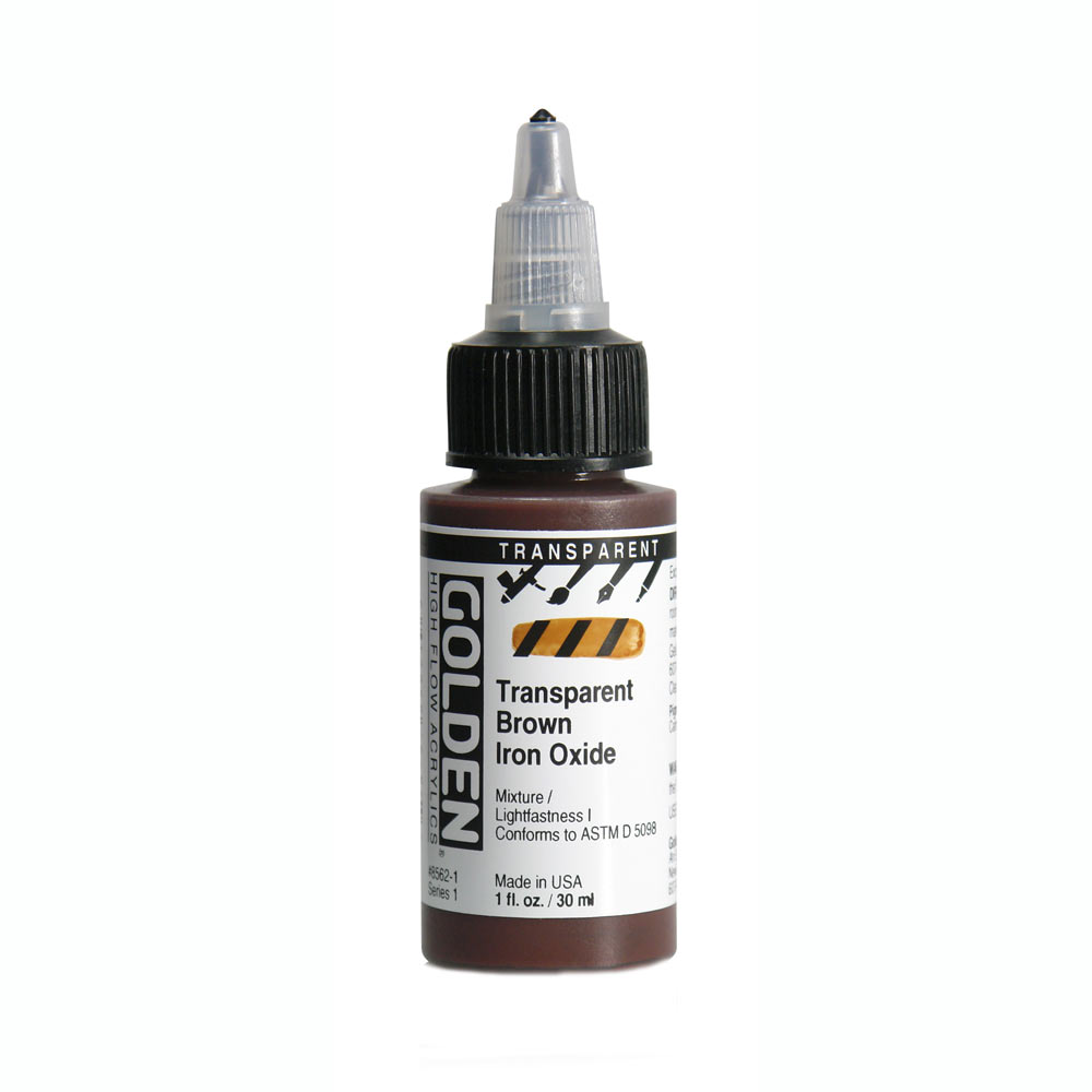 Golden High Flow 1 oz Transp Brown Iron Oxide