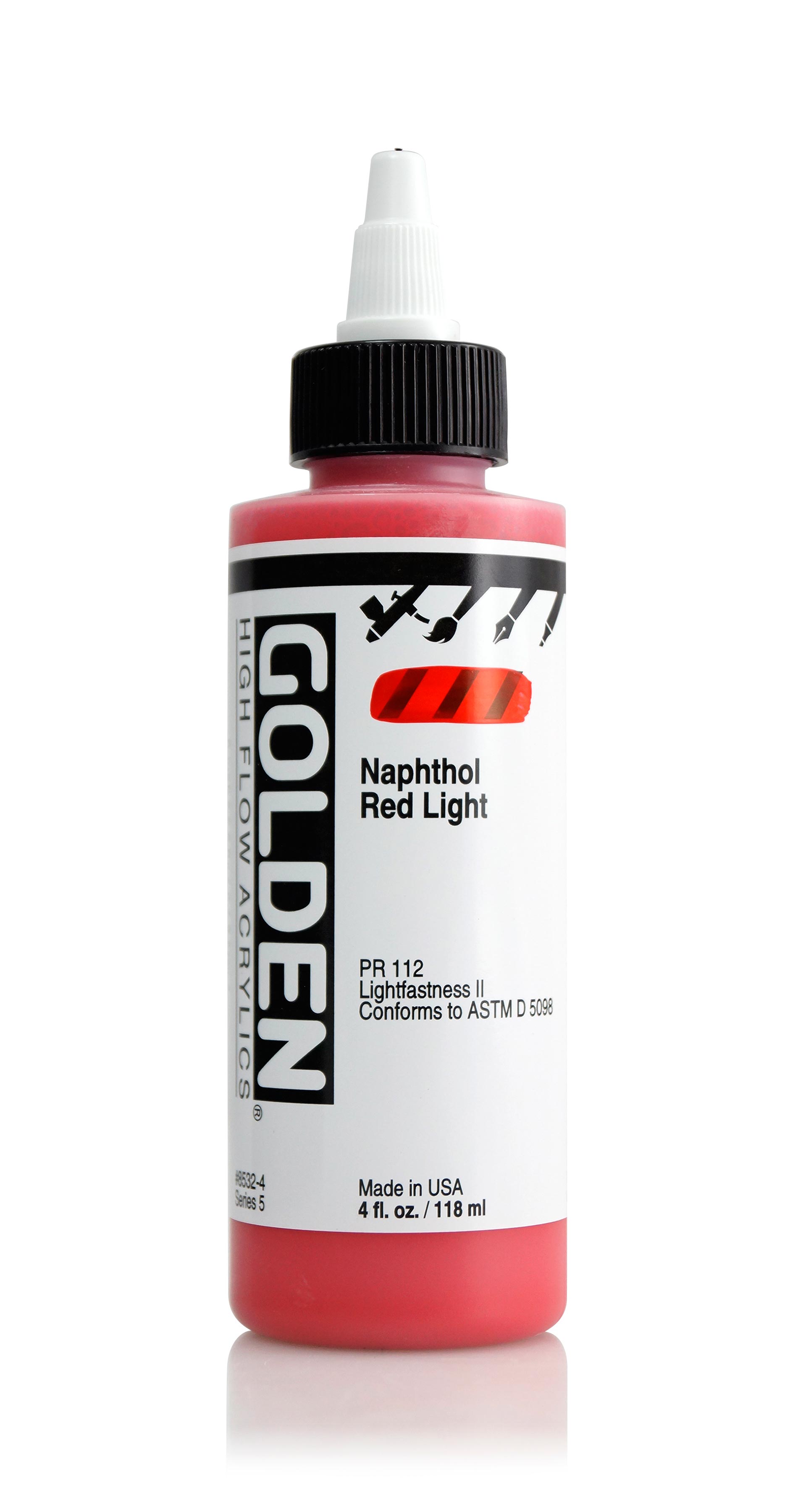 Golden High Flow 4 oz Naphthol Red Light