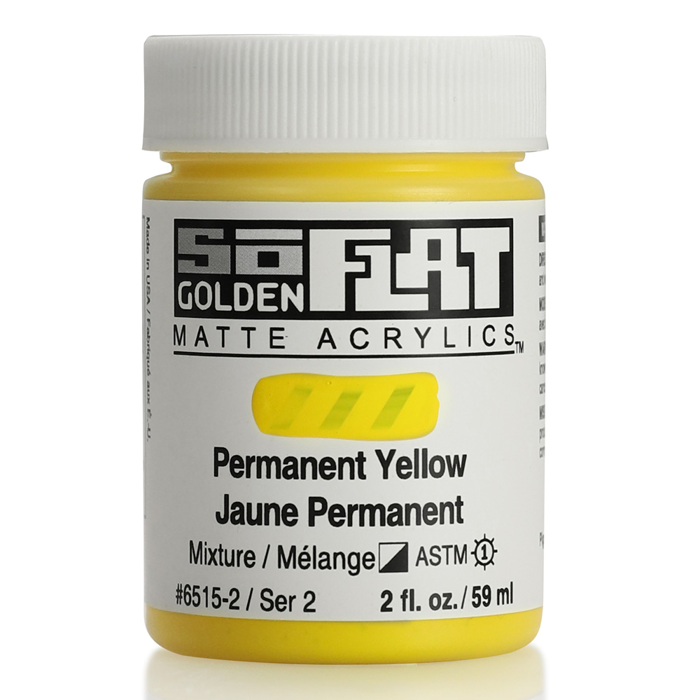 Golden SoFlat Matte 2 oz Permanent Yellow