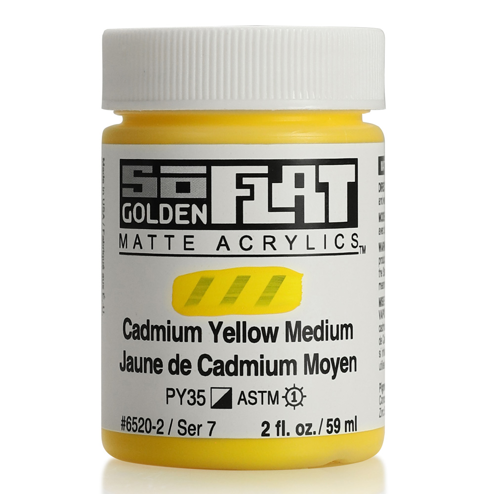 Golden SoFlat Matte 2 oz Cadmium Yellow Med