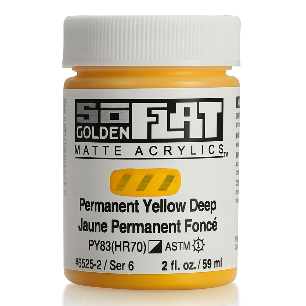 Golden SoFlat Matte 2 oz Permanent Yellow Dp