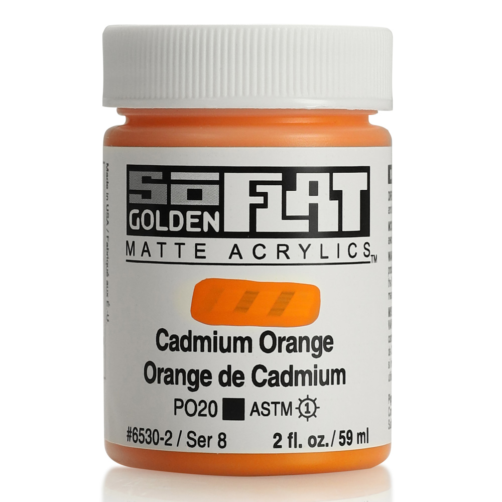 Golden SoFlat Matte 2 oz Cadmium Orange
