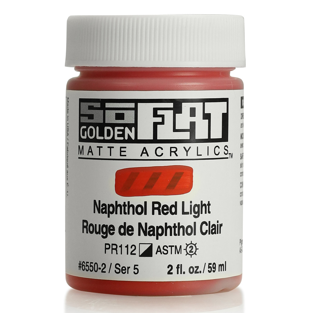 Golden SoFlat Matte 2 oz Naphthol Red Light