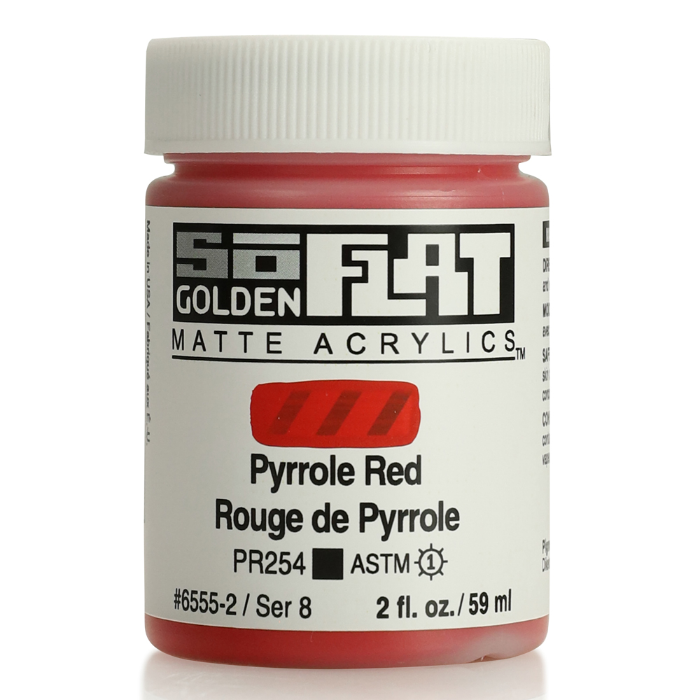 Golden SoFlat Matte 2 oz Pyrrole Red