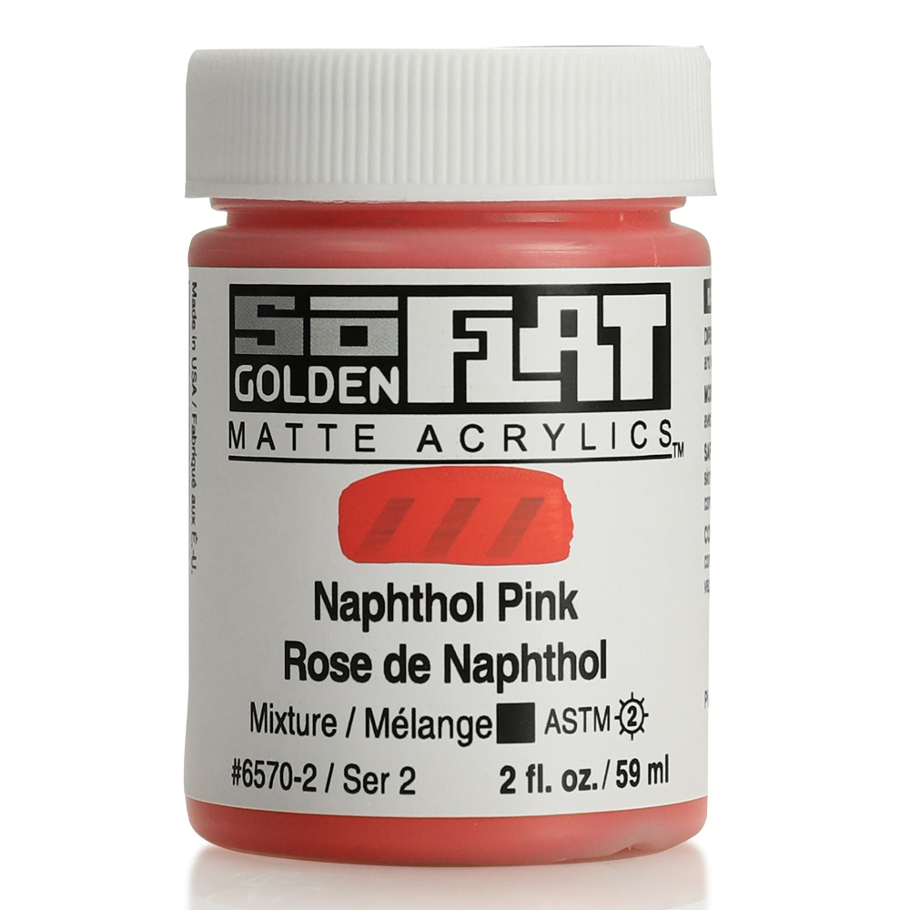 Golden SoFlat Matte 2 oz Naphthol Pink