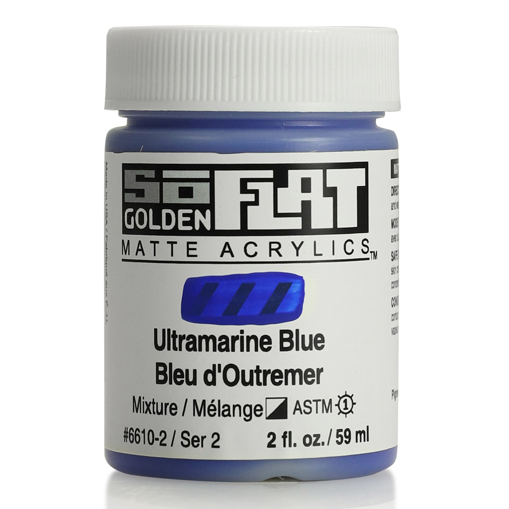 Golden SoFlat Matte 2 oz Ultramarine Blue