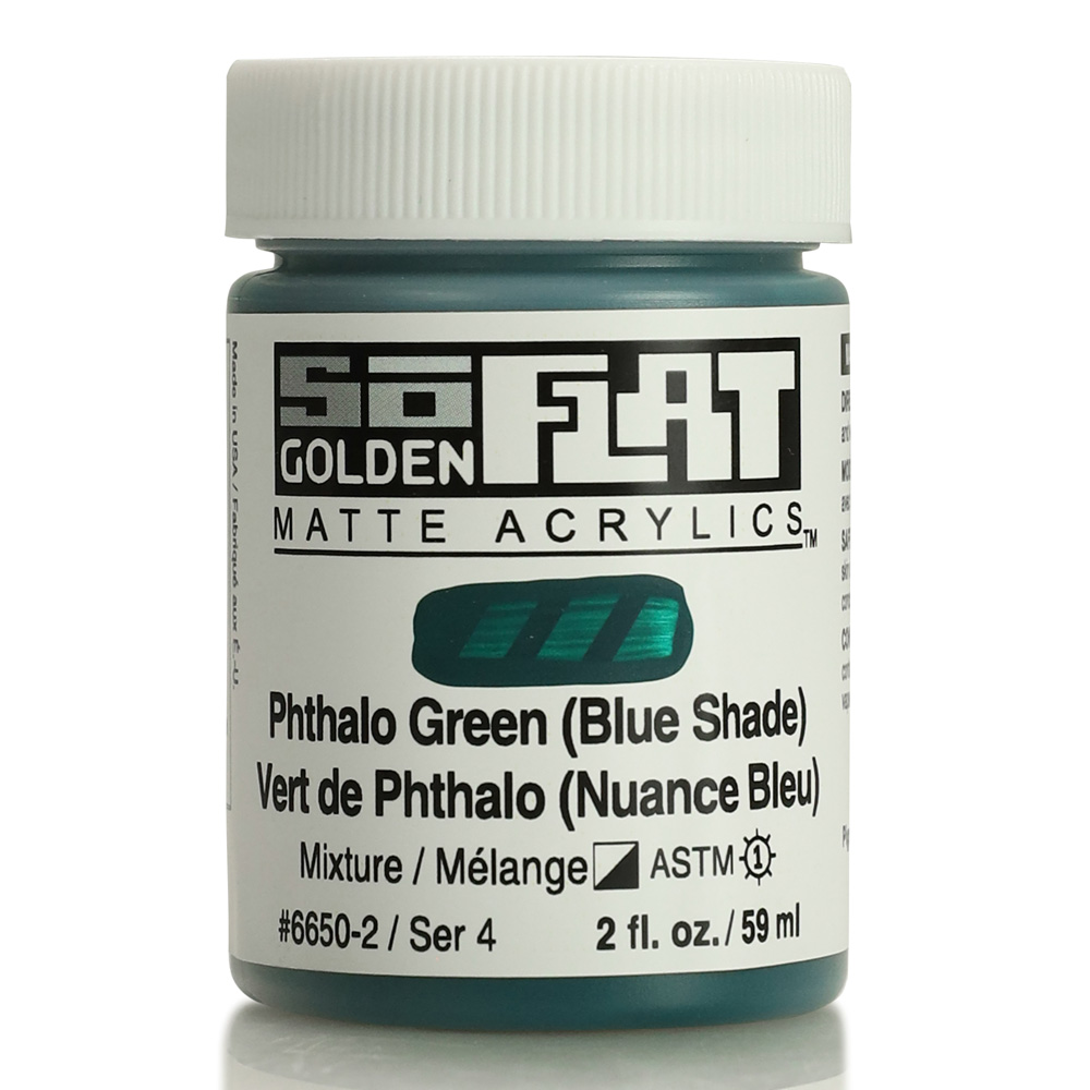 Golden SoFlat Matte 2 oz Phthalo Green BS