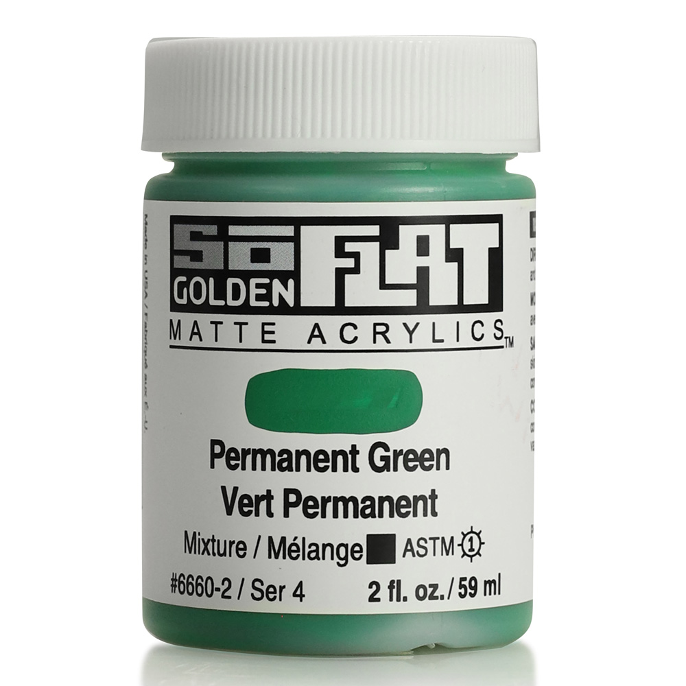 Golden SoFlat Matte 2 oz Permanent Green