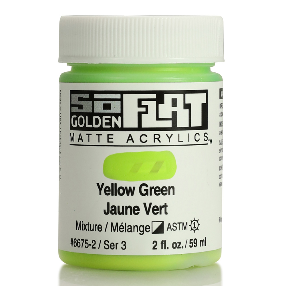 Golden SoFlat Matte 2 oz Yellow Green