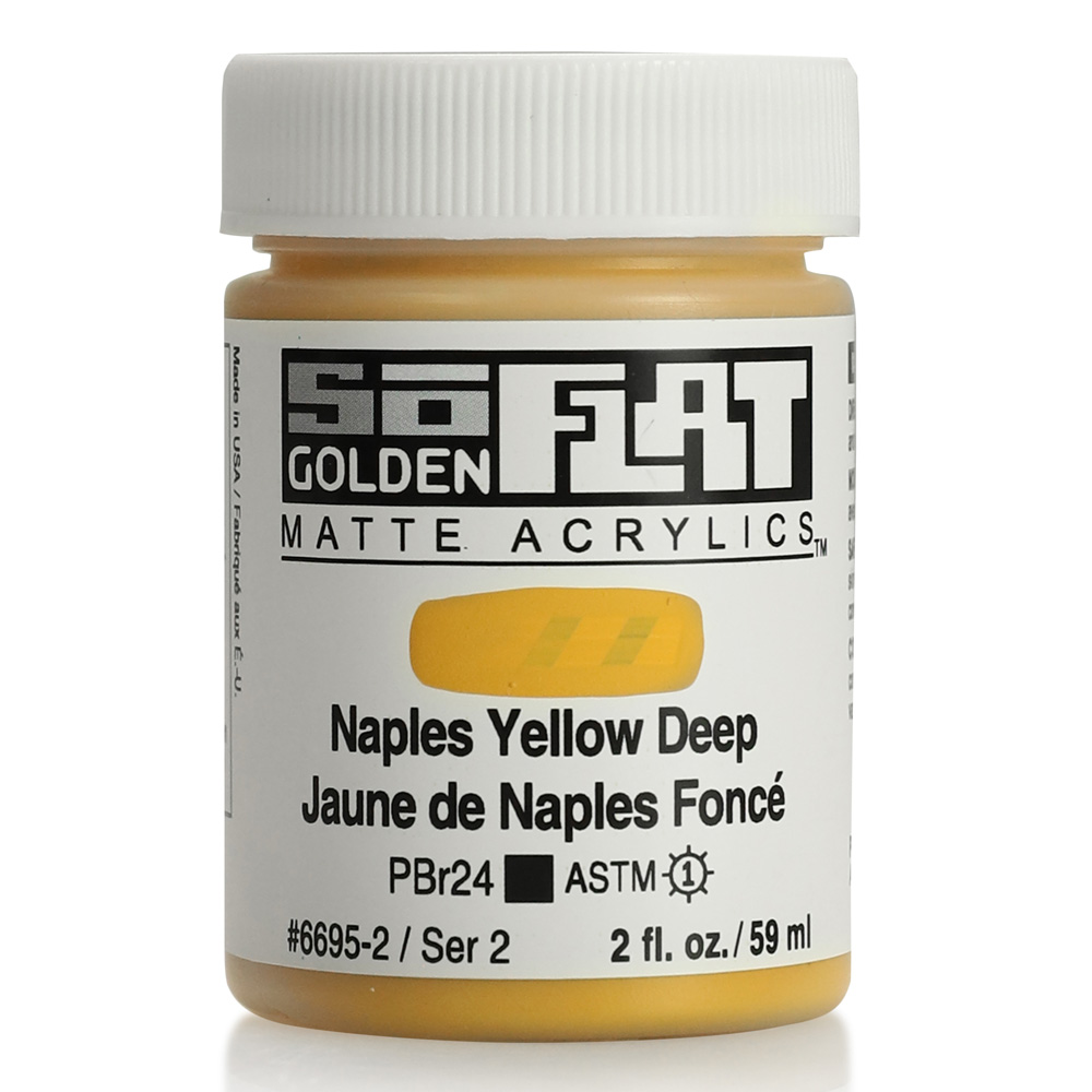 Golden SoFlat Matte 2 oz Naples Yellow Dp