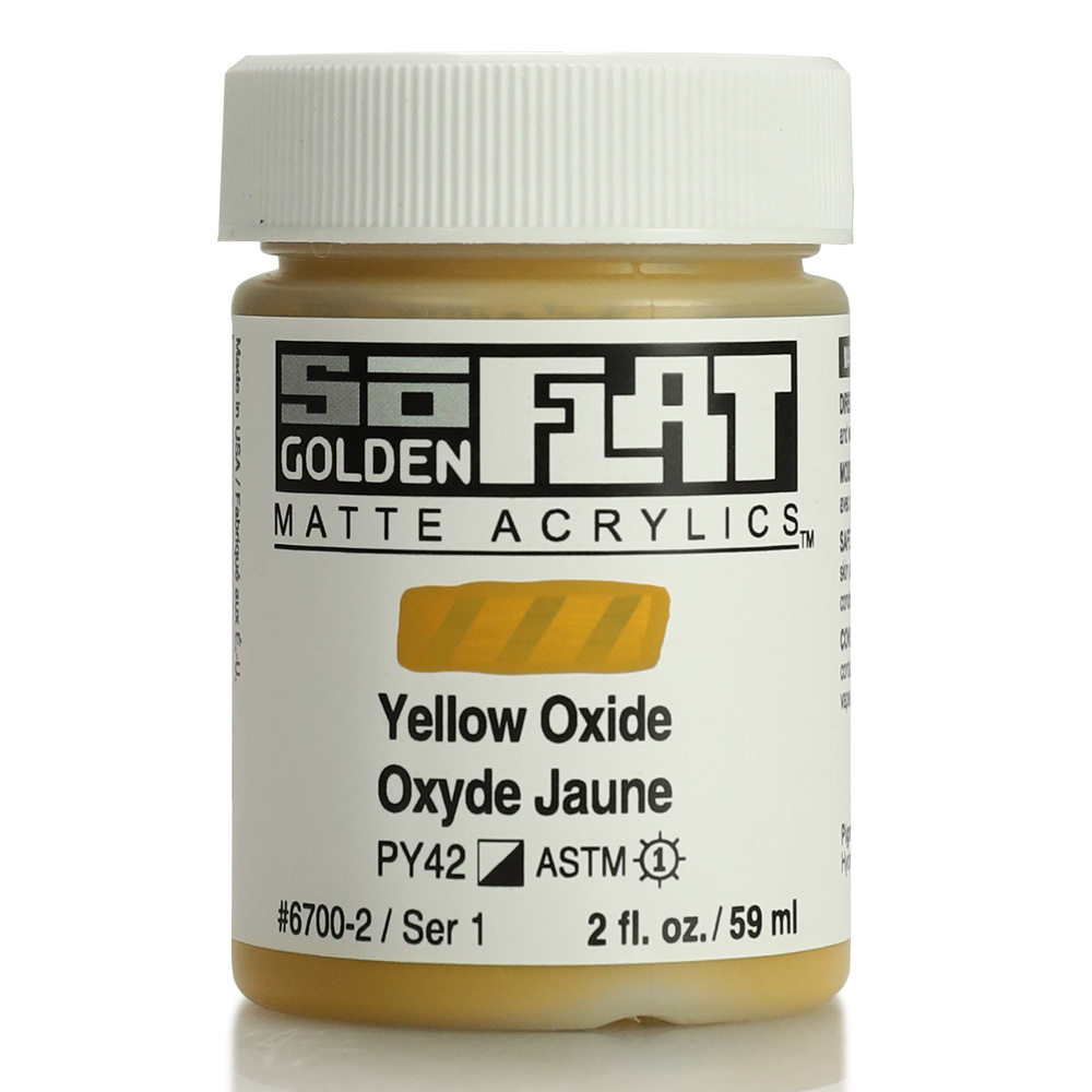 Golden SoFlat Matte 2 oz Yellow Oxide