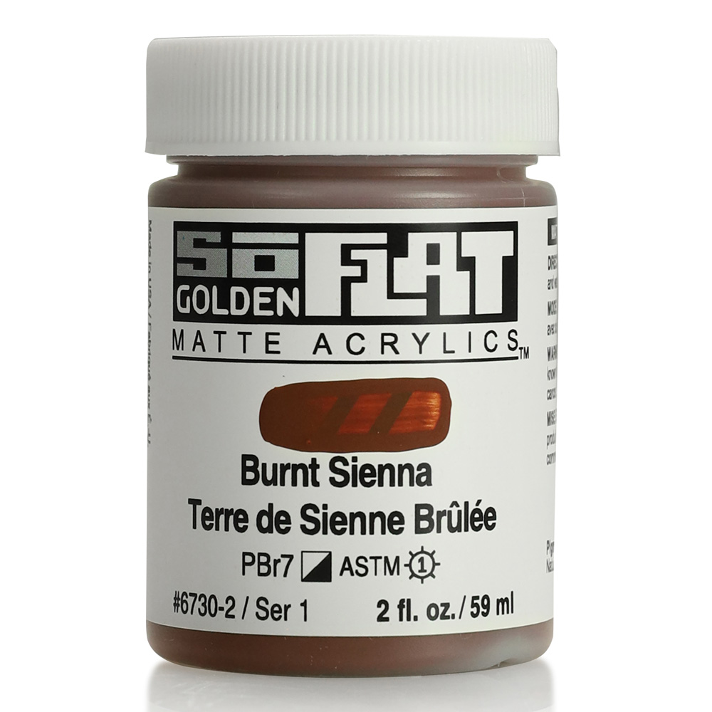 Golden SoFlat Matte 2 oz Burnt Sienna