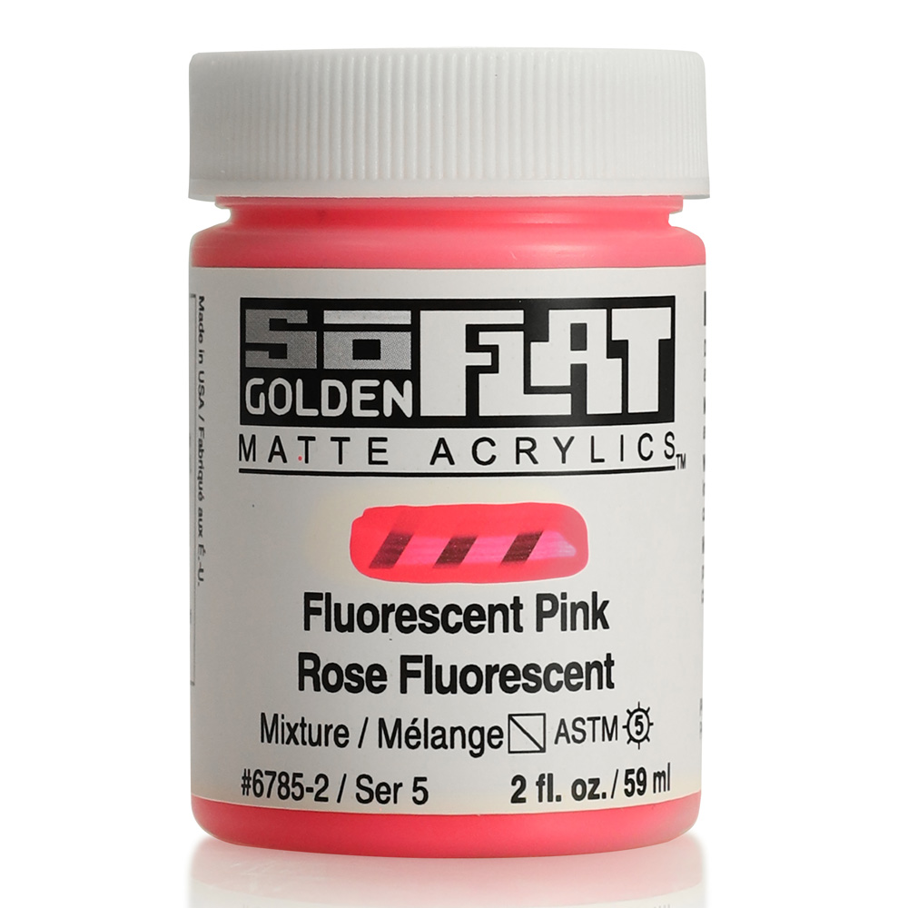 Golden SoFlat Matte 2 oz Fluorescent Pink