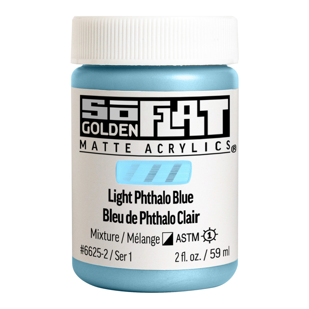 Golden SoFlat Matte 2 oz Lt Phthalo Blue