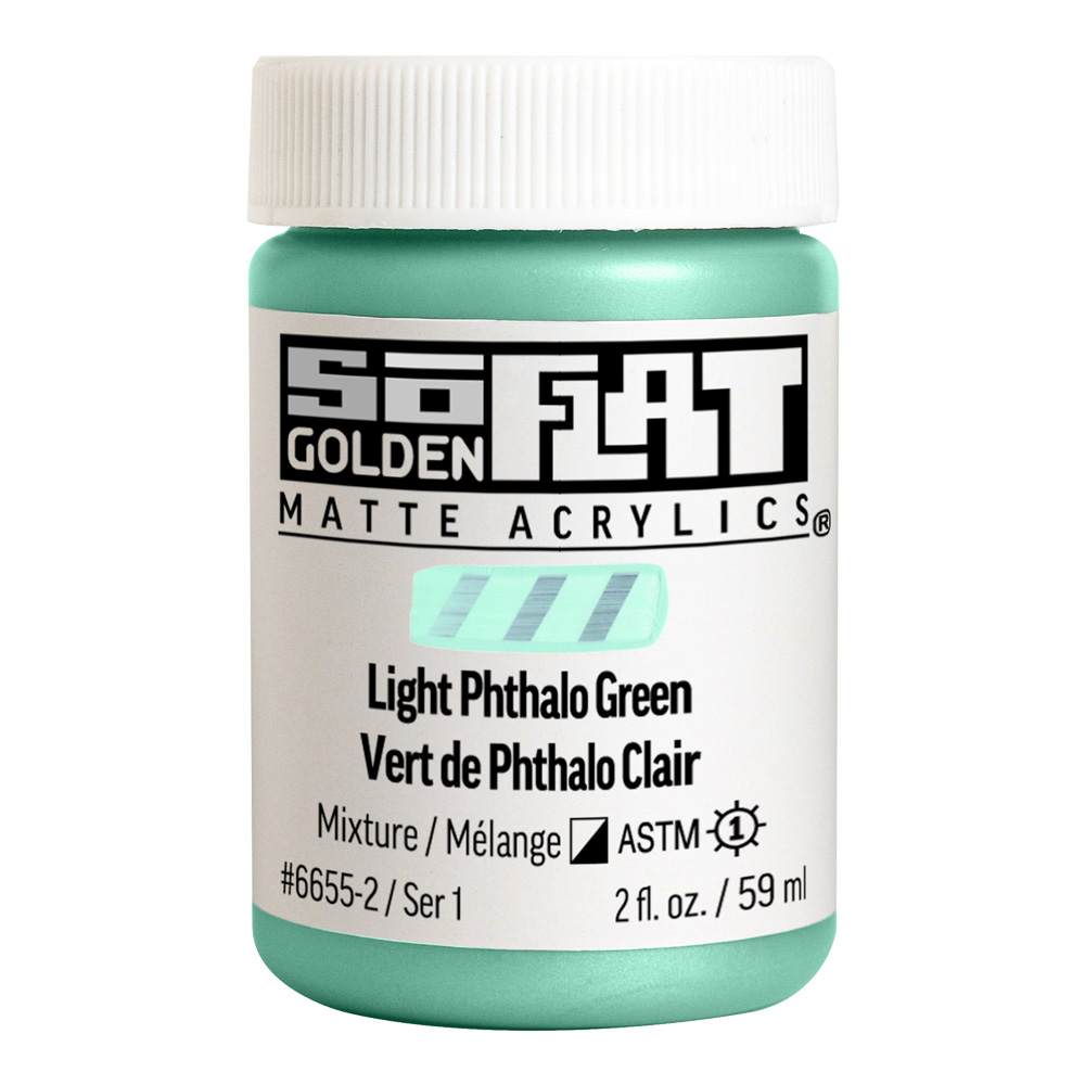 Golden SoFlat Matte 2 oz Lt Phthalo Green