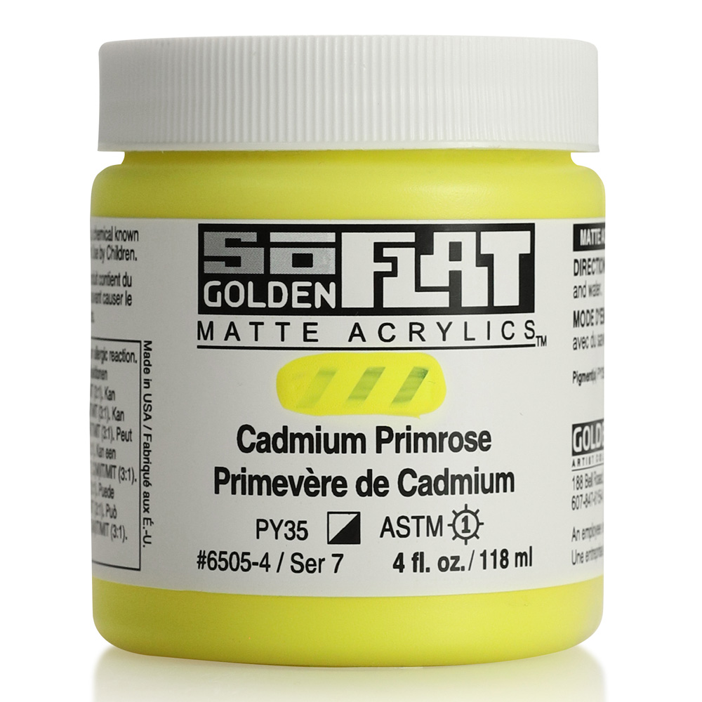 Golden SoFlat Matte 4 oz Cadmium Primrose