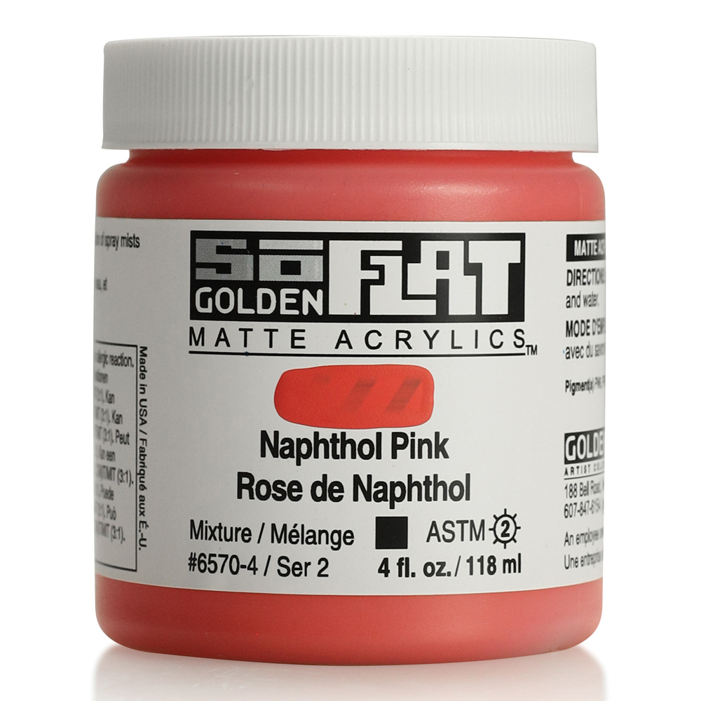 Golden SoFlat Matte 4 oz Naphthol Pink