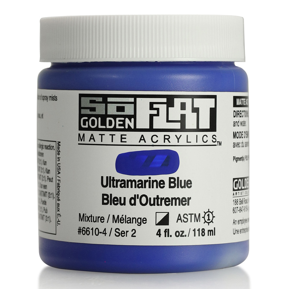 Golden SoFlat Matte 4 oz Ultramarine Blue