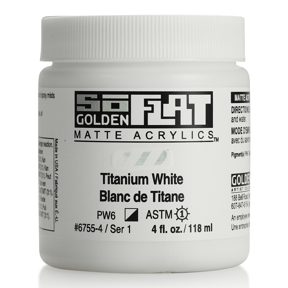 Golden SoFlat Matte 4 oz Titanium White