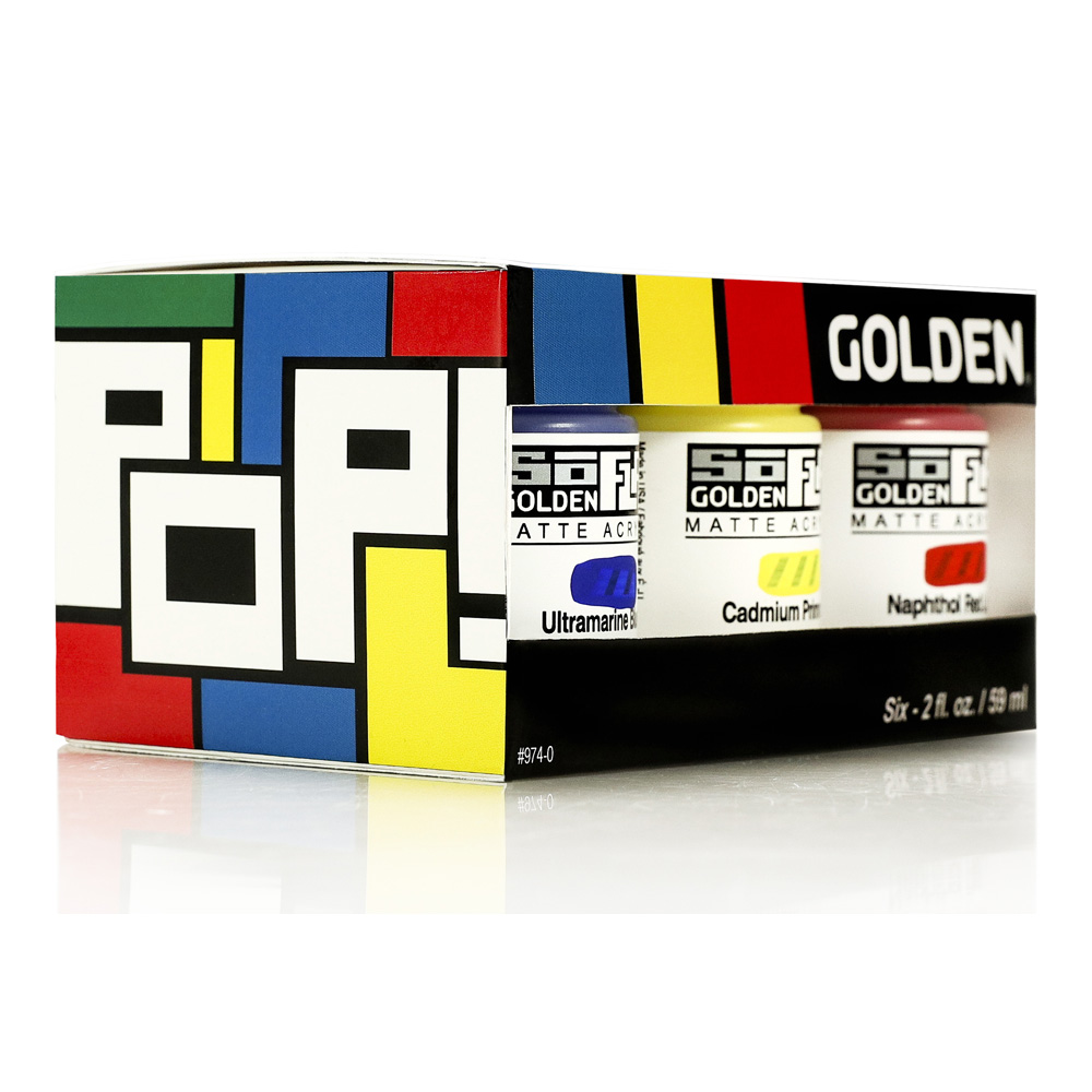 Golden SoFlat Matte Acrylic Pop Set